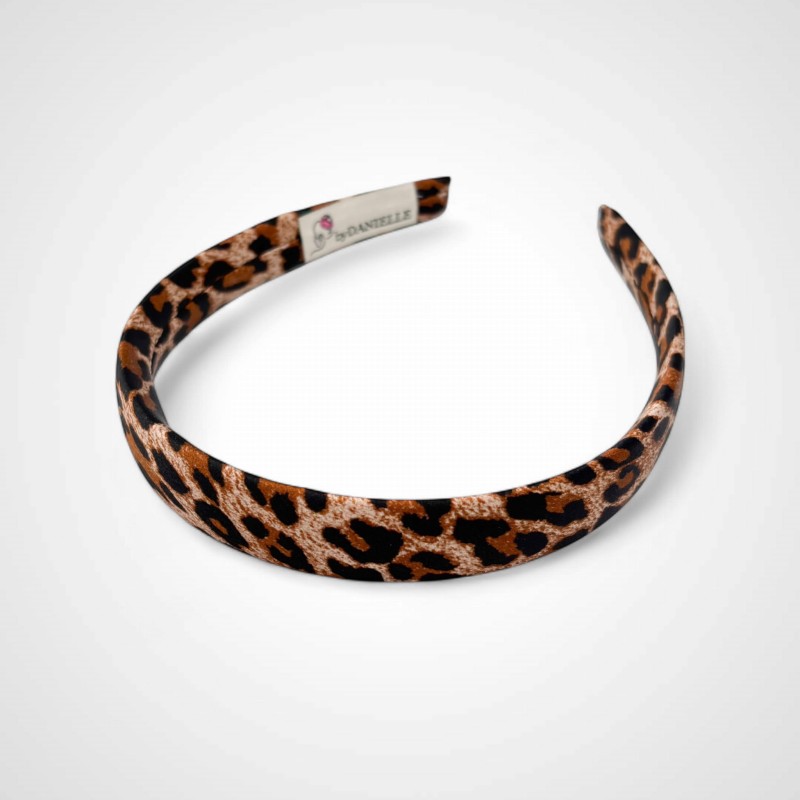Seidenband mit Leopardenmuster
