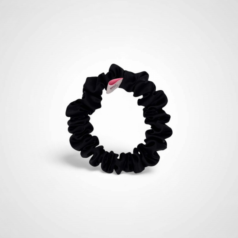 JEDWABNA SCRUNCHIE MINI CLASSIC BLACK
