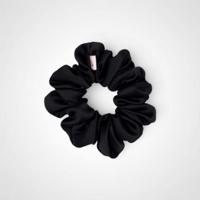 SEIDENSCRUNCHIE MEDIUM CLASSIC BLACK