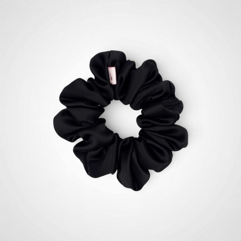 SEIDENSCRUNCHIE MEDIUM CLASSIC BLACK