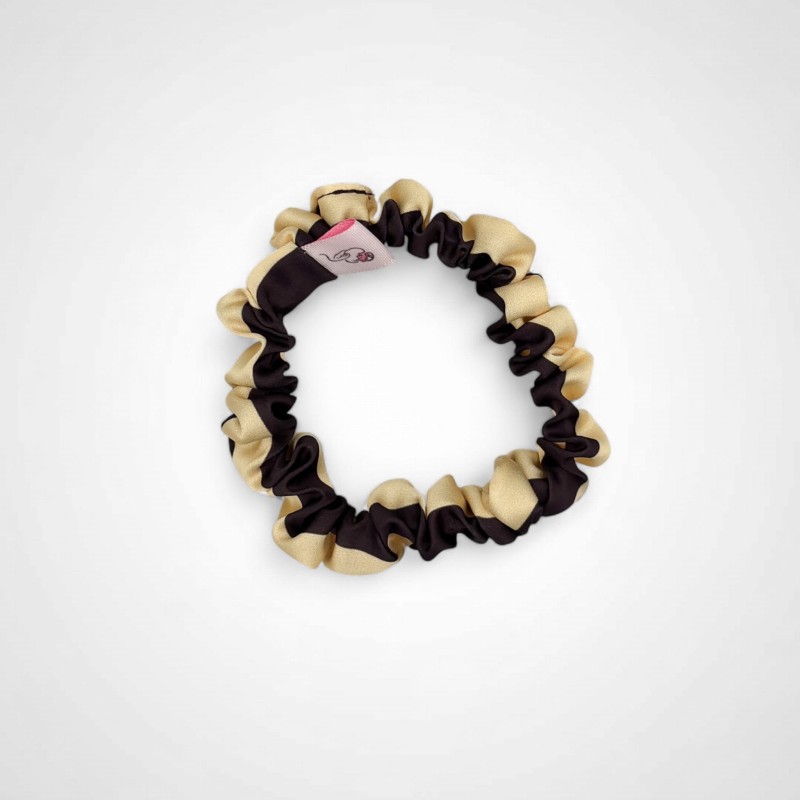 MINI SCRUNCHIE BRAUN BUTTERFARBEN