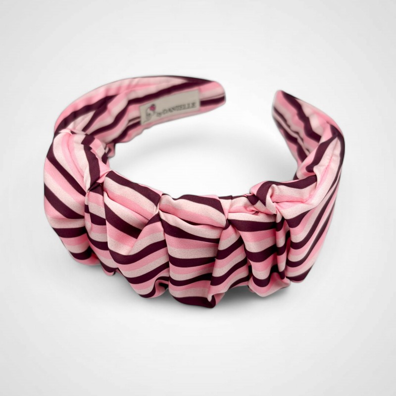 STIRNBAND MIT ROSA-BORDÜREN-STREIFEN