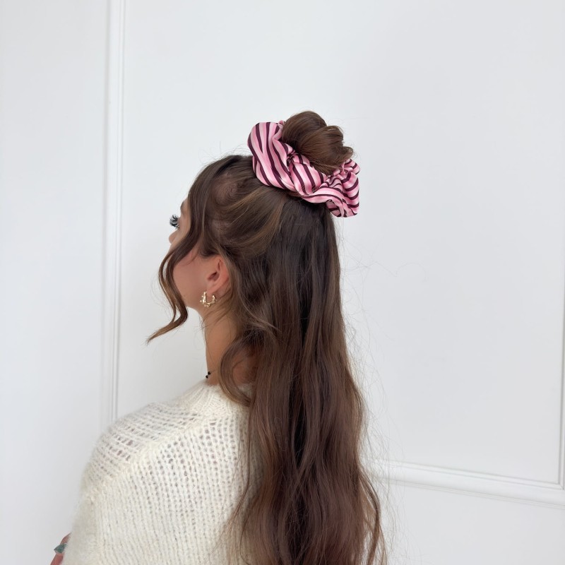 SCRUNCHIE XXL BORDEAUX ROSA