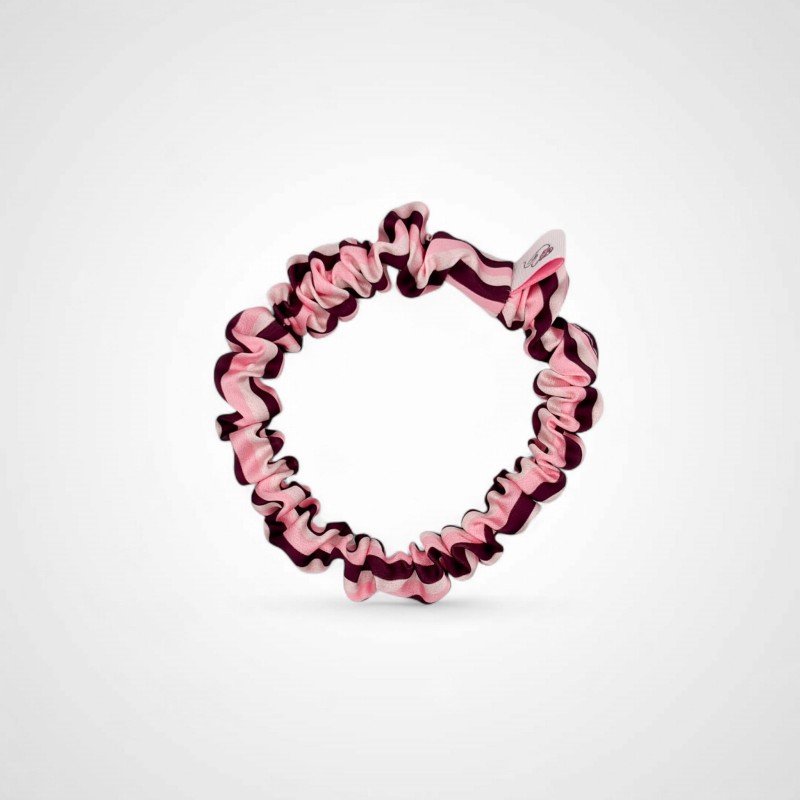 MINI-HAARBAND FÜR MÄDCHEN ROSA-BORDÜ