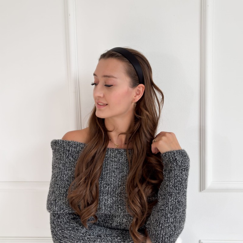 OPASKA BASIC JEDWABNA CZARNA