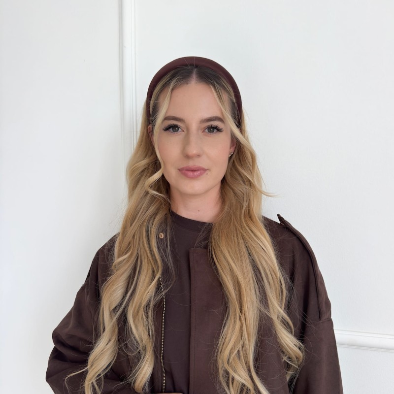 JEDWABNA OPASKA GŁADKA M CZEKOLADOWA