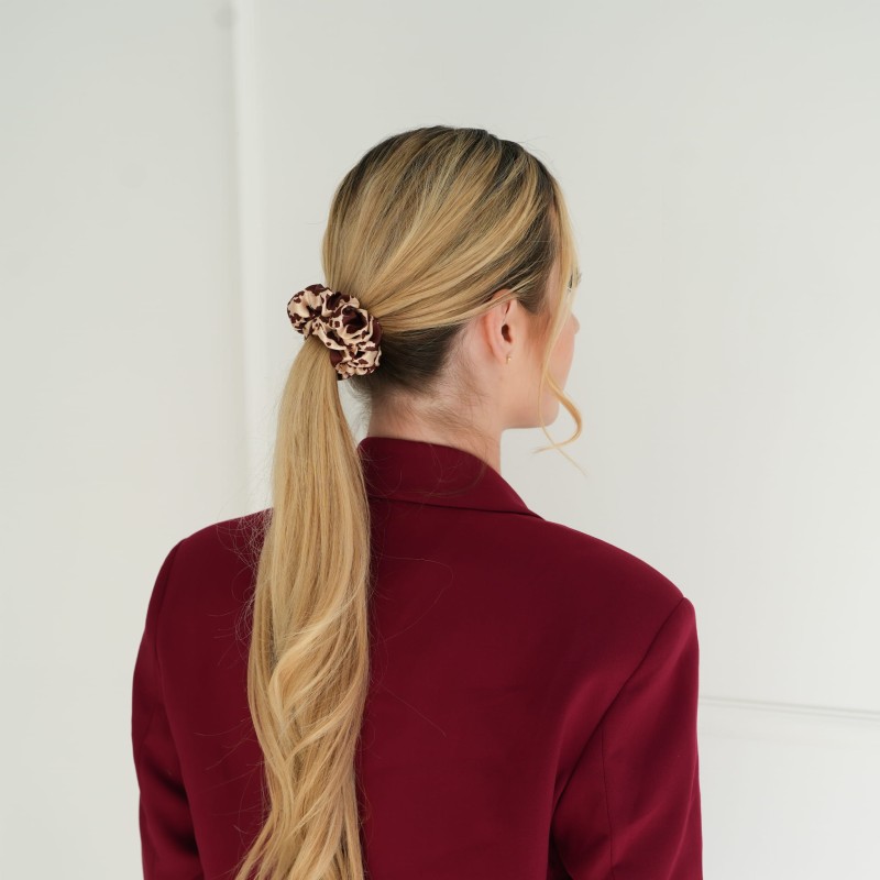SMALL SCRUNCHIE SEIDE ARIZONA KARAMELLE