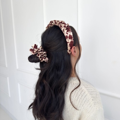 Jedwabna Gumka Falbanka Maxi Arizona