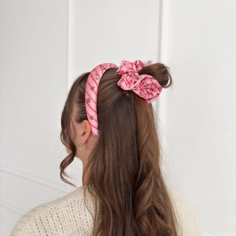 SCRUNCHIE MAXI CANDY MIT RÜSCHEN
