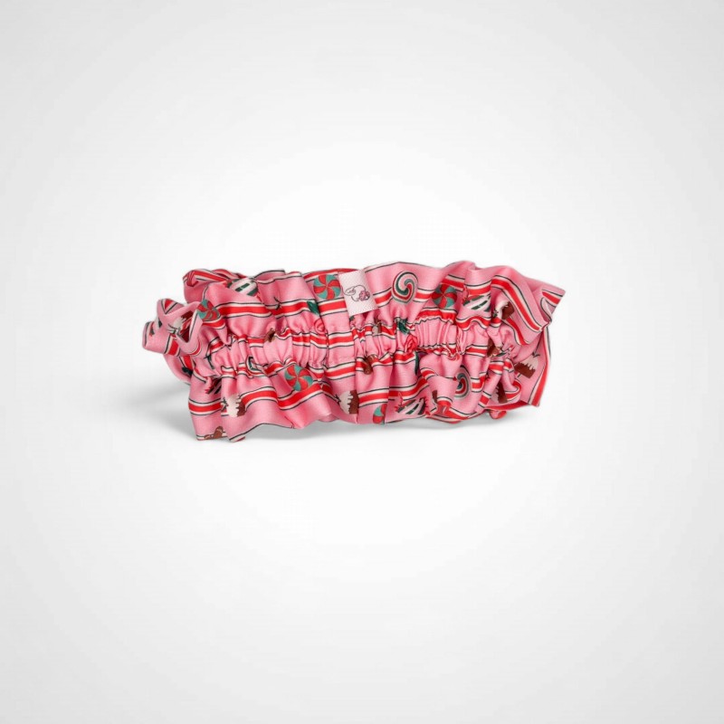 SCRUNCHIE MAXI CANDY MIT RÜSCHEN