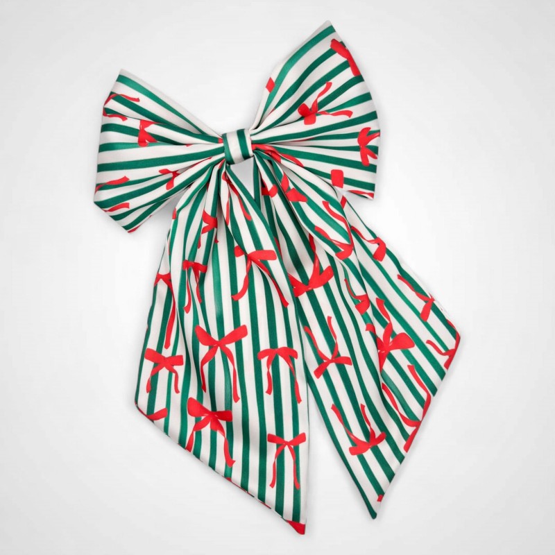 WEIHNACHTSBOGEN AUF EINER HAARSPANGE