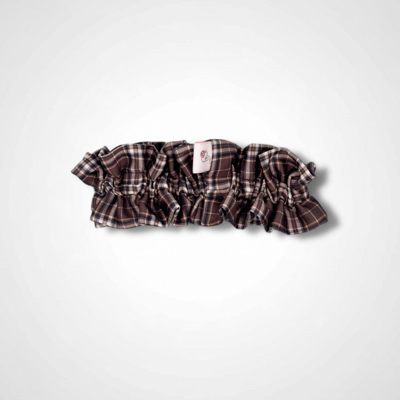 MEDIUM SCRUNCHIE FALBANKA DLA CIENKICH WŁOSÓW
