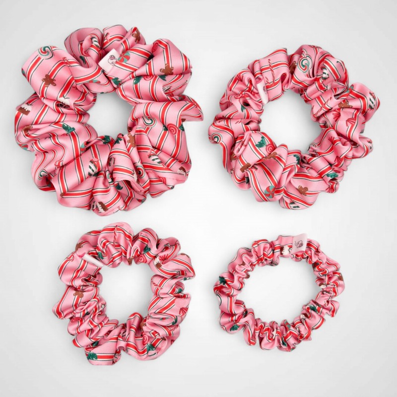 ZESTAW CZTERECH SCRUNCHIE W CUKIERKI