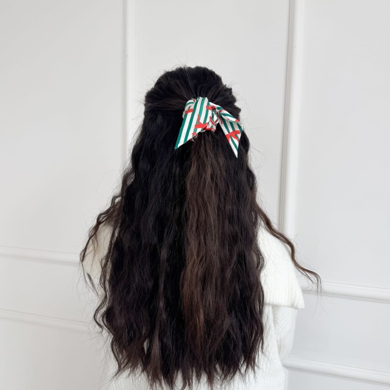 SCRUNCHIE Z USZKAMI ŚWIĄTECZNA