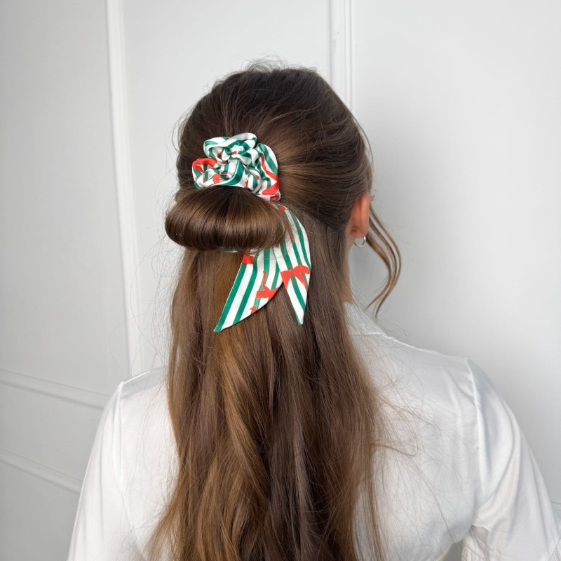 SCRUNCHIE Z USZKAMI ŚWIĄTECZNA