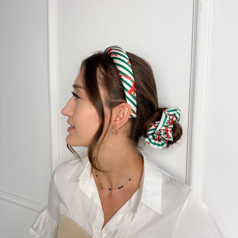 SCRUNCHIE FALBANKA MAXI WEIHNACHTEN