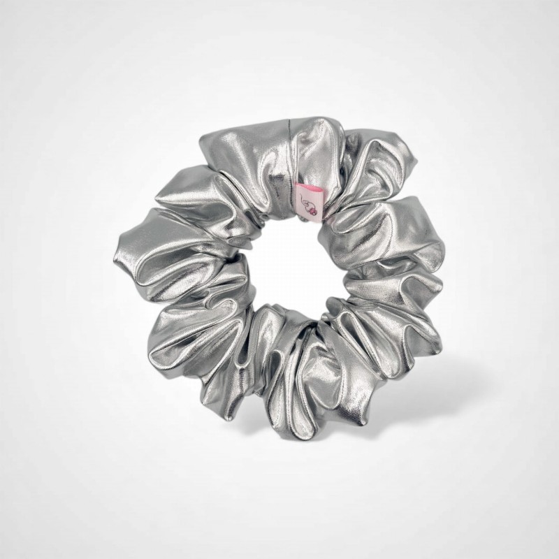 SCRUNCHIE SREBRNA MAXI