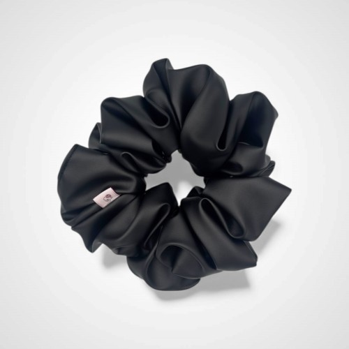 Gummiband XXL Leder Schwarz