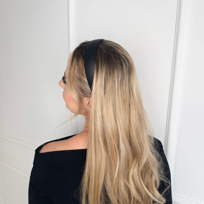 M BASIC LEDERSTIRNBAND SCHWARZ