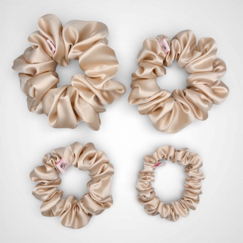 Zestaw jedwabnych gumek Cream