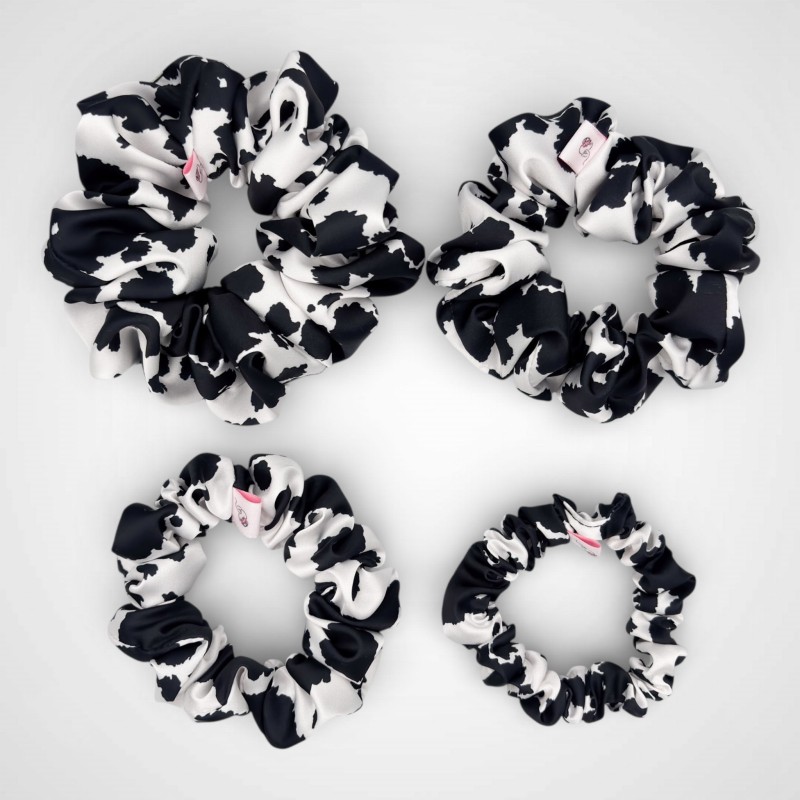 ZESTAW CZTERECH SCRUNCHIE MILKA