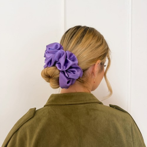 Jedwabna gumka XXL Lila