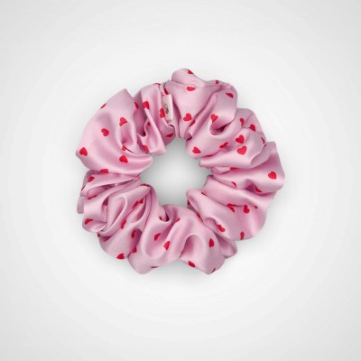 MAXI SCRUNCHIE PINK CRUSH CZERWONE SERDUSZKA