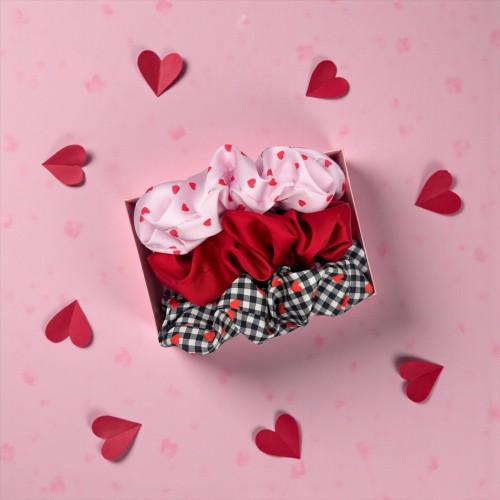Zestaw prezentowy Sweet Love Scrunchies