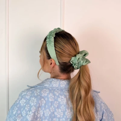 SCRUNCHIE PASTELOWA SZAŁWIA