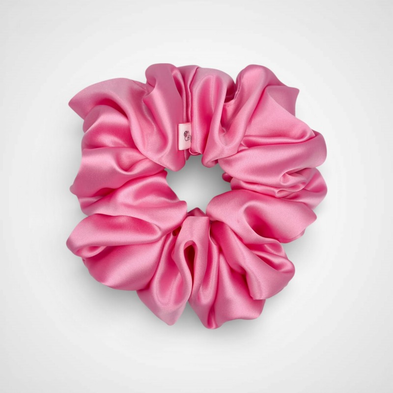 JEDWABNA SCRUNCHIE XXL CANDY PINK