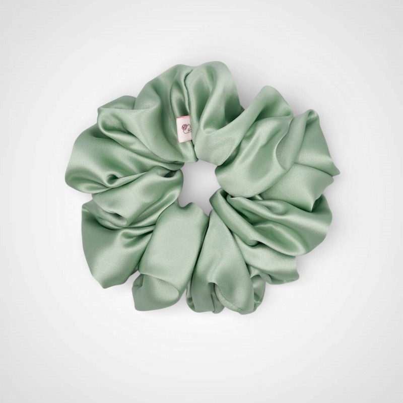 JEDWABNA SCRUNCHIE XXL MATCHA