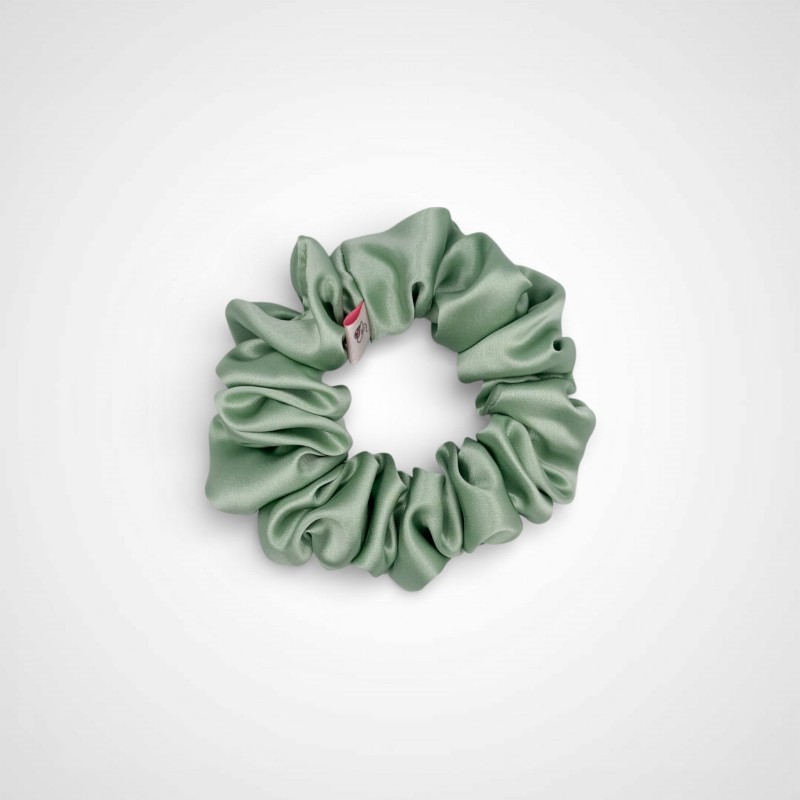 JEDWABNA SCRUNCHIE MEDIUM MATCHA