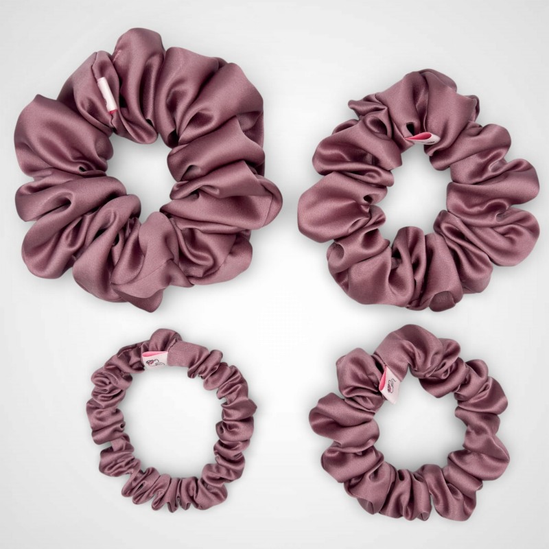 ZESTAW JEDWABNYCH SCRUNCHIE WISTERIA
