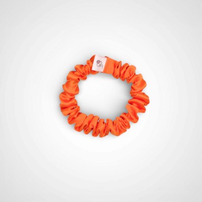 MINI JEDWABNA SCRUNCHIE MANGO