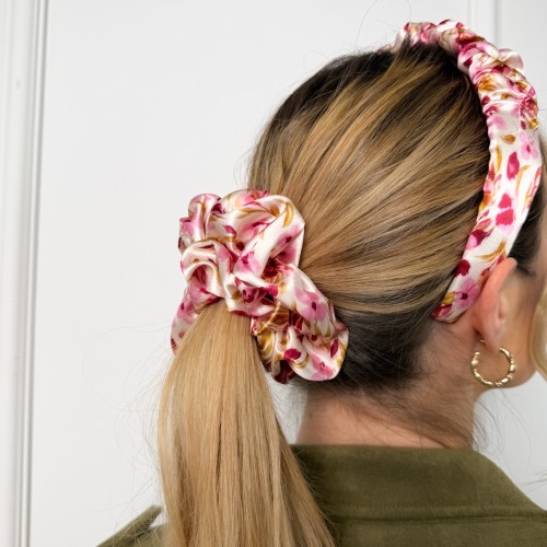 Jedwabna gumka Maxi Bloom