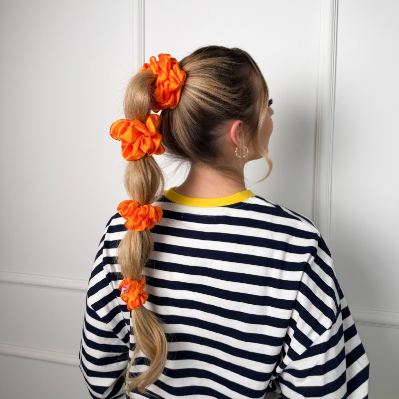 ZESTAW JEDWABNCYH SCRUNCHIE MANGO