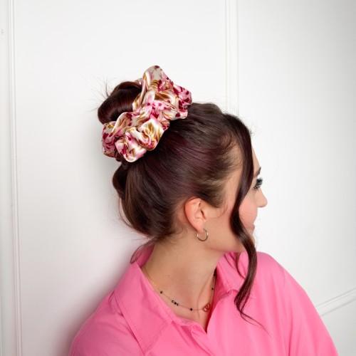 Jedwabna gumka XXL Bloom