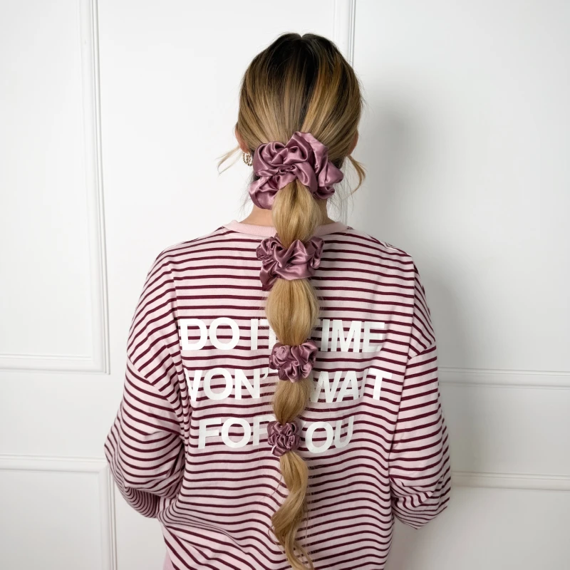 ZESTAW JEDWABNYCH SCRUNCHIE WISTERIA