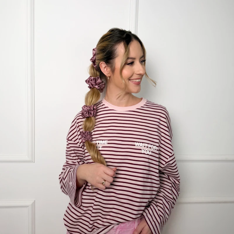 ZESTAW JEDWABNYCH SCRUNCHIE WISTERIA