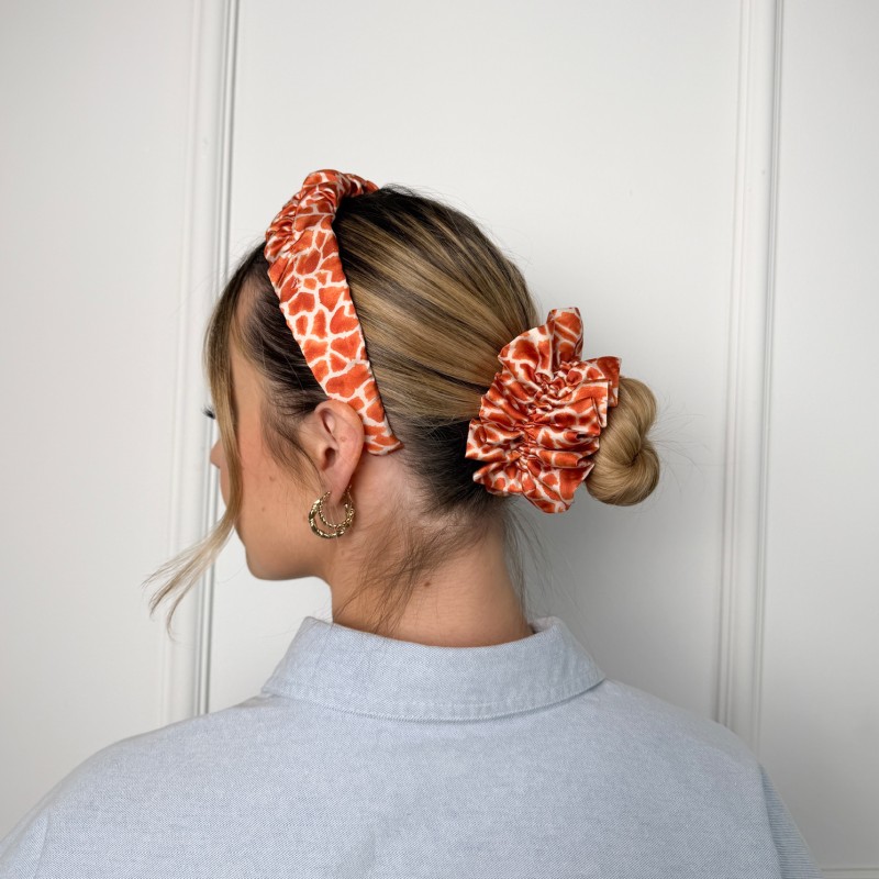 SCRUNCHIE XXL ŻYRAFA SAFARI