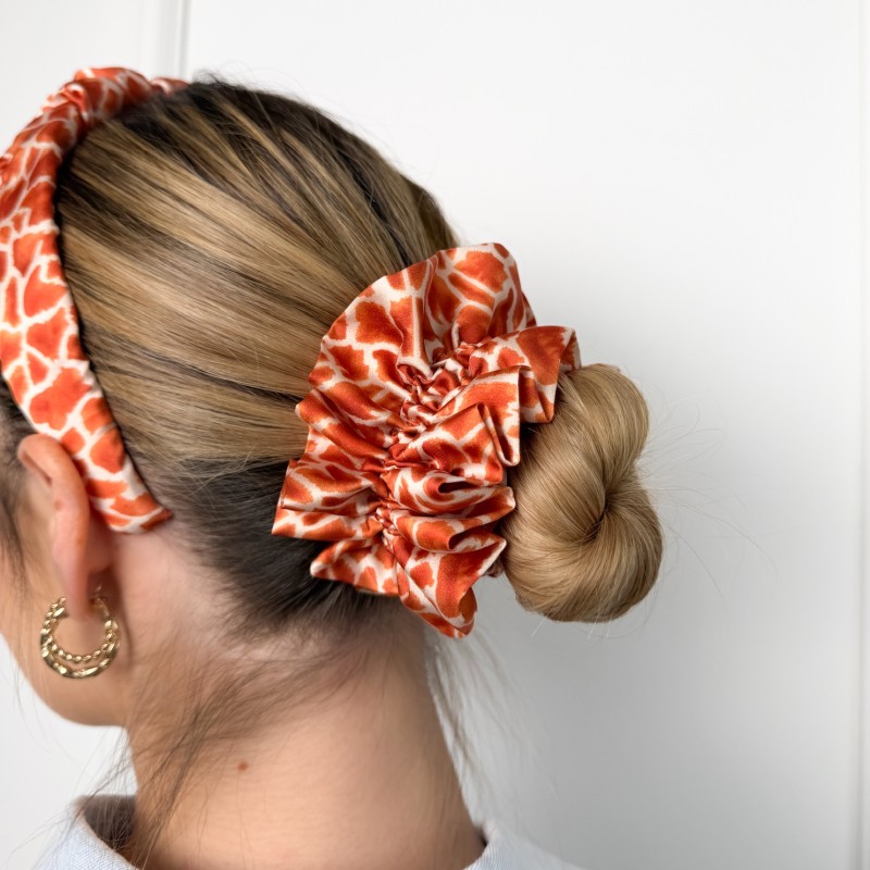 SCRUNCHIE XXL ŻYRAFA SAFARI