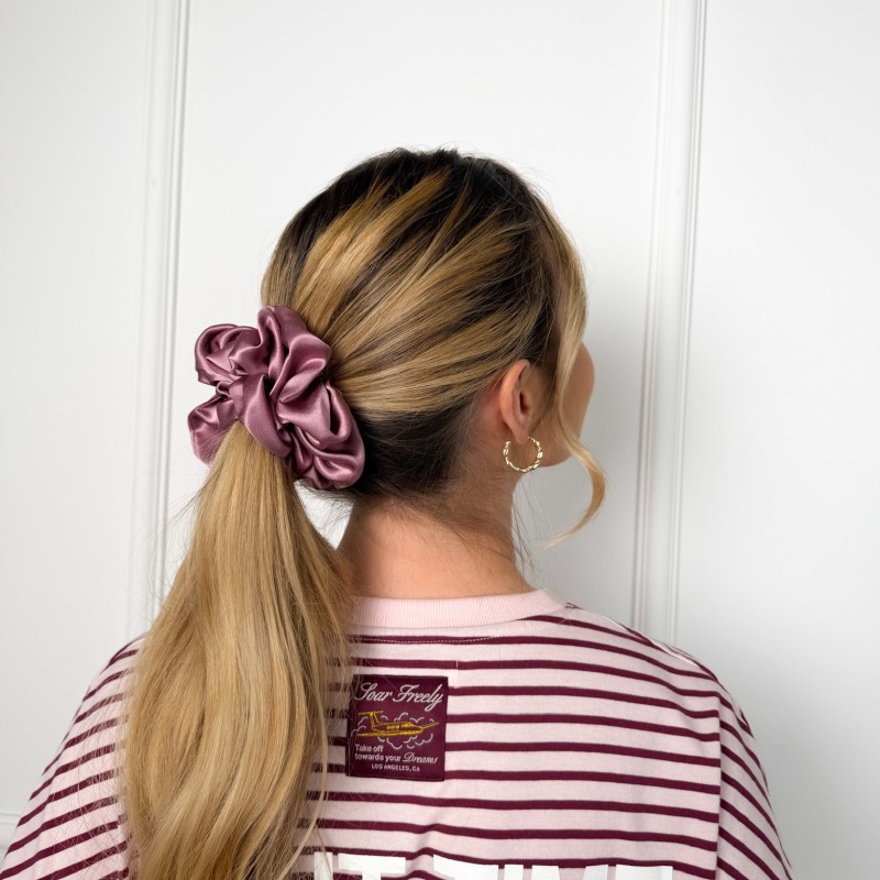 JEDWABNA SCRUNCHIE MAXI WISTERIA