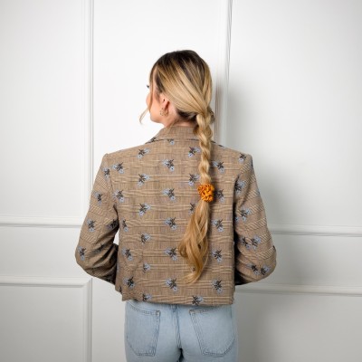 MINI JEDWABNA SCRUNCHIE SUNSET