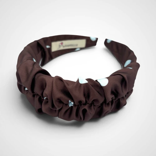  Opaska  Marszczona Polka Dots