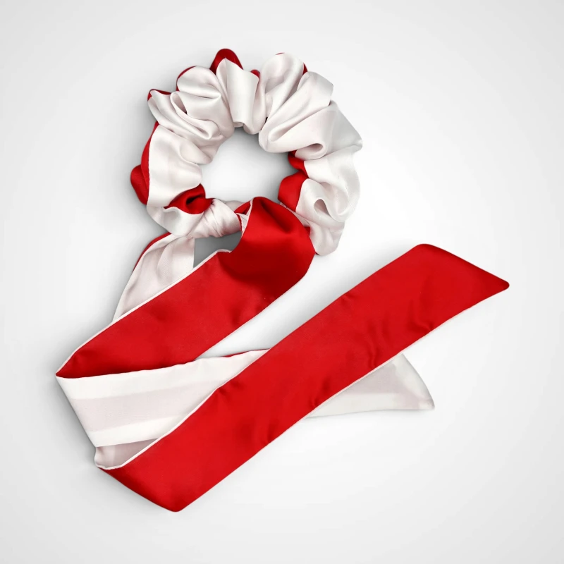 SCRUNCHIE PRZEWIĄZANA KRÓTKĄ WSTĄŻKĄ KIDS POLAND