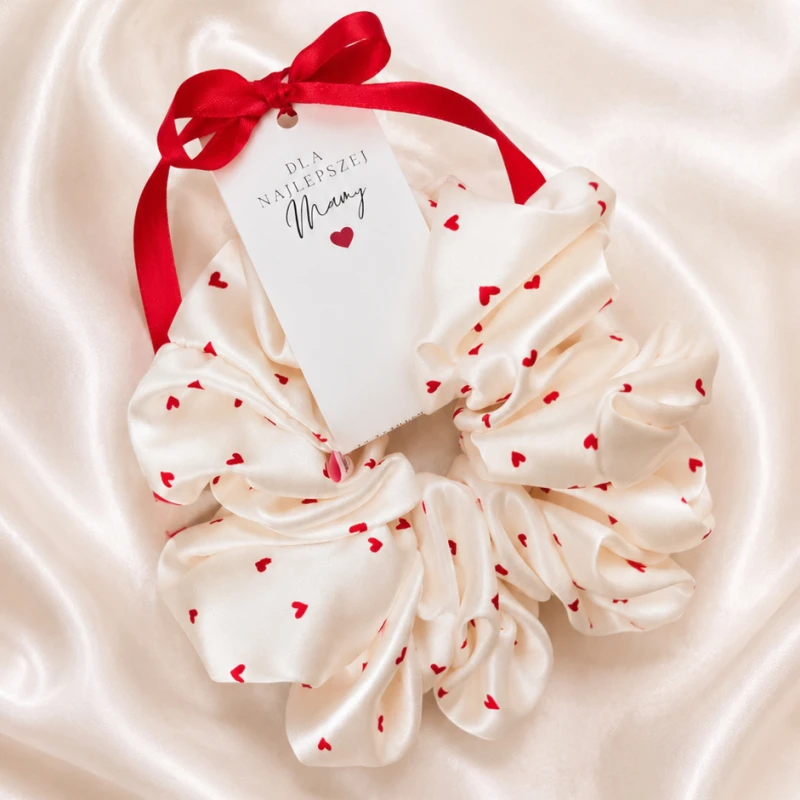 SCRUNCHIE JEDWABNA XXL ROMANTIC
