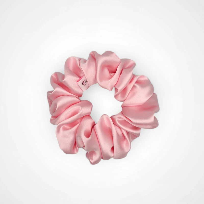 JEDWABNA SCRUNCHIE MEDIUM PEARL PINK