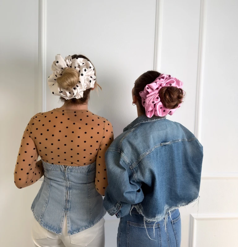 SCRUNCHIE GIGA CHERRY DOTS