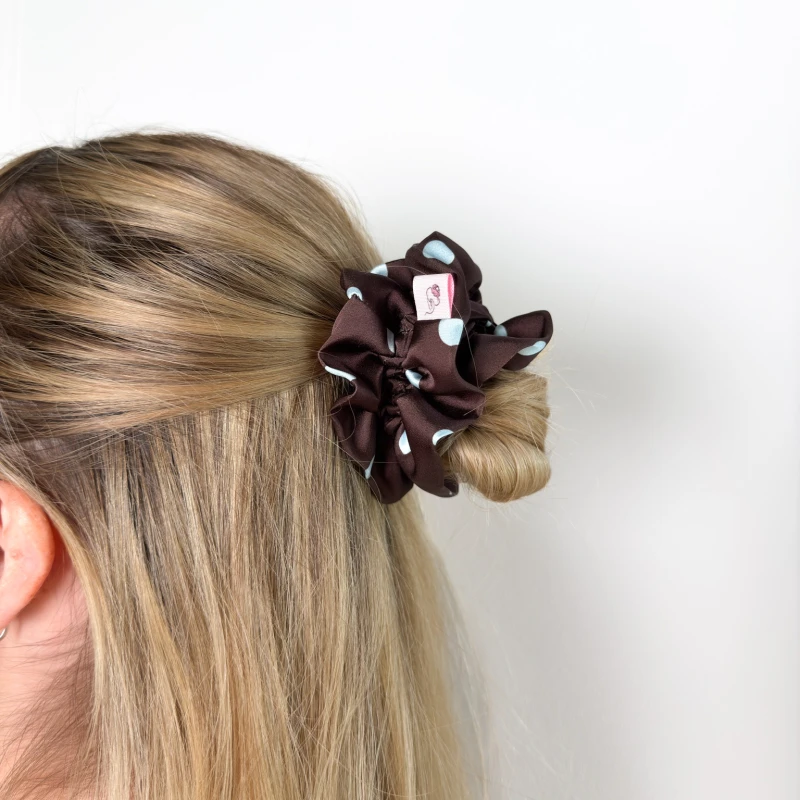 SCRUNCHIE FALBANKA MAXI POLKA DOTS