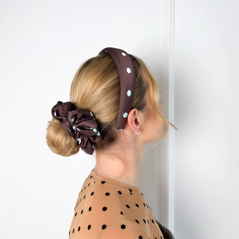 OPASKA GŁADKA POLKA DOTS M